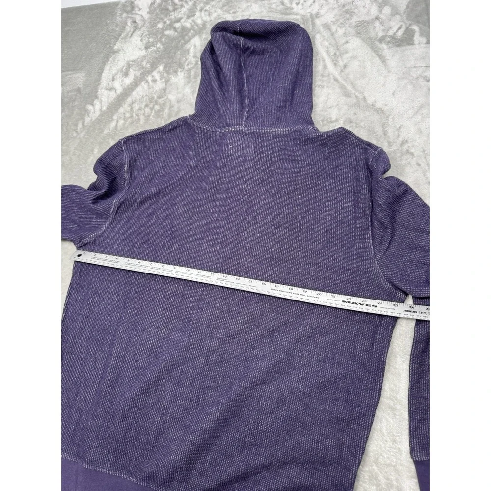 Vintage Zoo York Jacket Mens XXL 2XL Purple Full Zip Thermal Hoodie Hip Hop Y2K
